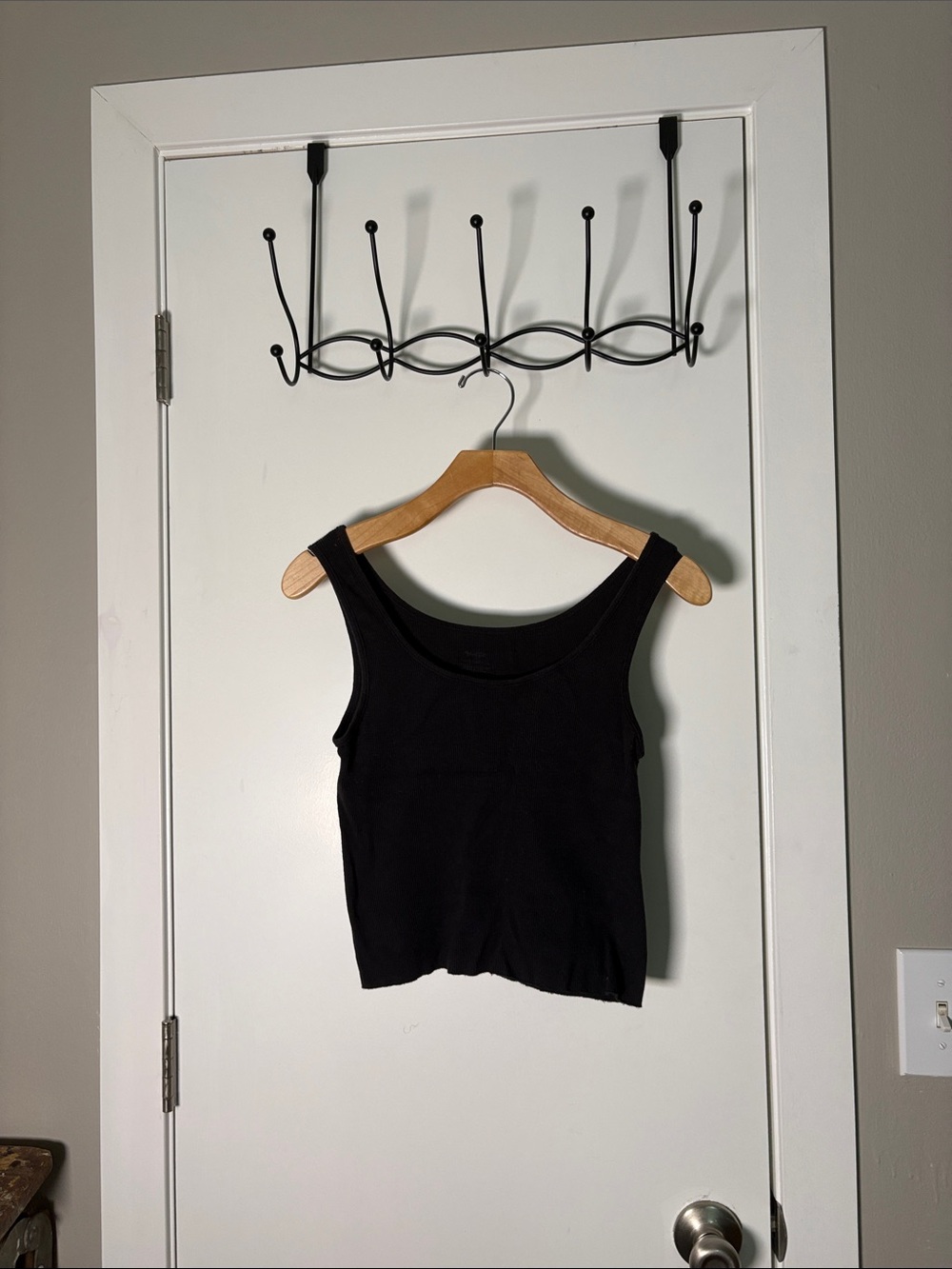 Brandy Melville Black Scoop Neck Tank
